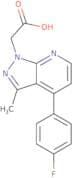 2-[4-(4-Fluorophenyl)-3-methyl-1H-pyrazolo[3,4-b]pyridin-1-yl]acetic acid