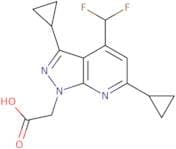 2-[3,6-Dicyclopropyl-4-(difluoromethyl)-1H-pyrazolo[3,4-b]pyridin-1-yl]acetic acid