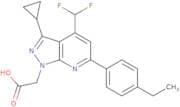 2-[3-Cyclopropyl-4-(difluoromethyl)-6-(4-ethylphenyl)-1H-pyrazolo[3,4-b]pyridin-1-yl]acetic acid