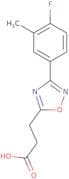 3-[3-(4-Fluoro-3-methylphenyl)-1,2,4-oxadiazol-5-yl]propanoic acid
