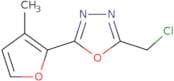 2-(Chloromethyl)-5-(3-methylfuran-2-yl)-1,3,4-oxadiazole
