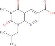 3-Methyl-1-(2-methylpropyl)-2,4-dioxo-1H,2H,3H,4H-pyrido[2,3-d]pyrimidine-6-carboxylic acid