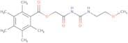 2-{[(2-Methoxyethyl)carbamoyl]amino}-2-oxoethyl 2,3,4,5,6-pentamethylbenzoate