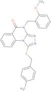 4-[(2-Methoxyphenyl)methyl]-1-{[(4-methylphenyl)methyl]sulfanyl}-4H,5H-[1,2,4]triazolo[4,3-a]quina…