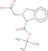 2-[(2S)-1-[(tert-Butoxy)carbonyl]-2,3-dihydro-1H-indol-2-yl]acetic acid