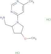 [(2S,4S)-4-Methoxy-1-(6-methylpyrimidin-4-yl)pyrrolidin-2-yl]methanamine dihydrochloride