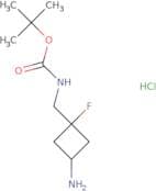 rac-tert-Butyl N-{[(1R,3R)-3-amino-1-fluorocyclobutyl]methyl}carbamate hydrochloride
