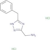 (5-Benzyl-4H-1,2,4-triazol-3-yl)methanamine dihydrochloride