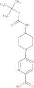 5-(4-{[(tert-Butoxy)carbonyl]amino}piperidin-1-yl)pyrazine-2-carboxylic acid