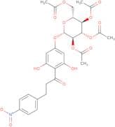 4'-O-(b-D-2'',3'',4'',6''-Tetra-O-acetyl-glucopyranosyl)-4-nitrophloretin