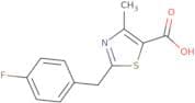 2-[(4-Fluorophenyl)methyl]-4-methyl-1,3-thiazole-5-carboxylic acid