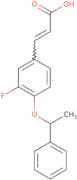 (2E)-3-[3-Fluoro-4-(1-phenylethoxy)phenyl]prop-2-enoic acid