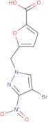 5-[(4-Bromo-3-nitro-1H-pyrazol-1-yl)methyl]furan-2-carboxylic acid
