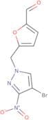 5-[(4-Bromo-3-nitro-1H-pyrazol-1-yl)methyl]furan-2-carbaldehyde