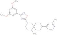 4-[3-(3,5-Dimethoxyphenyl)-1,2,4-oxadiazol-5-yl]-1-methyl-9-(2-methylpyridin-4-yl)-1,4,9-triazaspi…