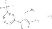 5-Ethyl-1-[3-(trifluoromethyl)phenyl]-1H-pyrazol-4-amine hydrochloride