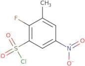 2-Fluoro-3-methyl-5-nitrobenzene-1-sulfonyl chloride
