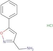(5-Phenyl-isoxazol-3-yl)methylamine hydrochloride