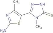 5-(2-amino-4-methyl-1,3-thiazol-5-yl)-4-methyl-2,4-dihydro-3h-1,2,4-triazole-3-thione