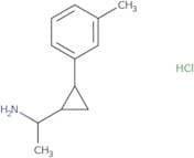 1-[2-(3-Methylphenyl)cyclopropyl]ethan-1-amine hydrochloride