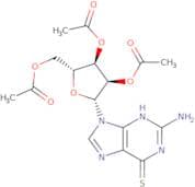 2-Amino-6-mercapto-9-(2',3',5'-tri-O-acetyl-b-ribofuranosyl)purine