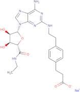 4-[2-[[6-Amino-9-(N-ethyl-b-D-ribofuranuronamidosyl)-9H-purin-2-yl]amino]ethyl]benzenepropanoic ac…