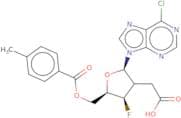 2'-O-Acetyl-2-chloro-3'-deoxy-3'-fluoro-5'-O-toluoylinosine