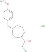 2-Chloro-1-{4-[(4-methoxyphenyl)methyl]-1,4-diazepan-1-yl}ethan-1-one hydrochloride