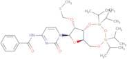 N-Benzoyl-2'-O-[(methylthio)methyl]-3',5'-O-[1,1,3,3-tetrakis(1-methylethyl)-1,3-disiloxanediyl]-c…