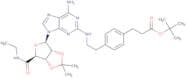 2-[[4-[2-(tert-Butoxycarbonyl)ethyl]phenylethyl]amino]2',3'-O-isopropylideneadenosine-5'-N-ethylca…