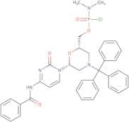 [(2S,6R)-6-{N4-Benzoylcydin-1-yl}-4-tritylmorpholin-2-yl]methyl dimethyl-phosphoramidochloridate