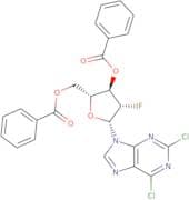2,6-Dichloro-9-(3',5'-di-O-benzoyl-2'-deoxy-2'-fluoro-b-D-arabinofuranosyl)purine