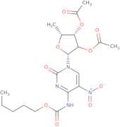 2',3'-Di-O-acetyl-5'-deoxy-5-nitro-N4-(pentyloxycarbonyl)cytidine