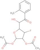1,2-Di-O-acetyl-3-deoxy-3-fluoro-5-O-toluoyl-a-D-ribofuranose