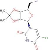 5'-Deoxy-5'-iodo-2',3'-O-isopropylidene-5-chlorouridine