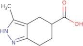 3-Methyl-4,5,6,7-tetrahydro-1H-indazole-5-carboxylic acid