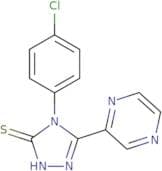 4-(4-Chlorophenyl)-5-(pyrazin-2-yl)-4H-1,2,4-triazole-3-thiol