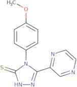4-(4-Methoxyphenyl)-5-(pyrazin-2-yl)-4H-1,2,4-triazole-3-thiol