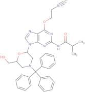 N2-Isobutyryl-O6-cyanoethyl-7’-OH-N-trityl-morpholino guanine