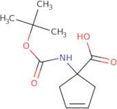 1-{[(tert-butoxy)carbonyl]amino}cyclopent-3-ene-1-carboxylic acid