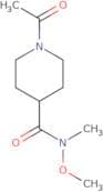 1-Acetyl-N-methoxy-N-methylpiperidine-4-carboxamide