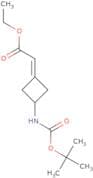 Ethyl 2-(3-{[(tert-butoxy)carbonyl]amino}cyclobutylidene)acetate