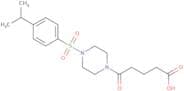 5-Oxo-5-{4-[4-(propan-2-yl)benzenesulfonyl]piperazin-1-yl}pentanoic acid