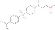 4-Oxo-4-{4-[4-(propan-2-yl)benzenesulfonyl]piperazin-1-yl}butanoic acid