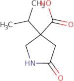 5-Oxo-3-(propan-2-yl)pyrrolidine-3-carboxylic acid