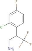 2-(2-Chloro-4-fluorophenyl)-3,3,3-trifluoropropan-1-amine