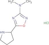 N,N-Dimethyl-5-(pyrrolidin-2-yl)-1,2,4-oxadiazol-3-amine hydrochloride
