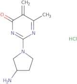 2-(3-Aminopyrrolidin-1-yl)-5,6-dimethyl-3,4-dihydropyrimidin-4-one hydrochloride