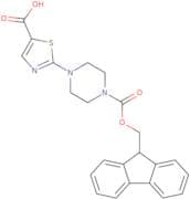 2-(4-{[(9H-Fluoren-9-yl)methoxy]carbonyl}piperazin-1-yl)-1,3-thiazole-5-carboxylic acid