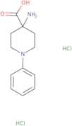 4-Amino-1-phenylpiperidine-4-carboxylic acid dihydrochloride
